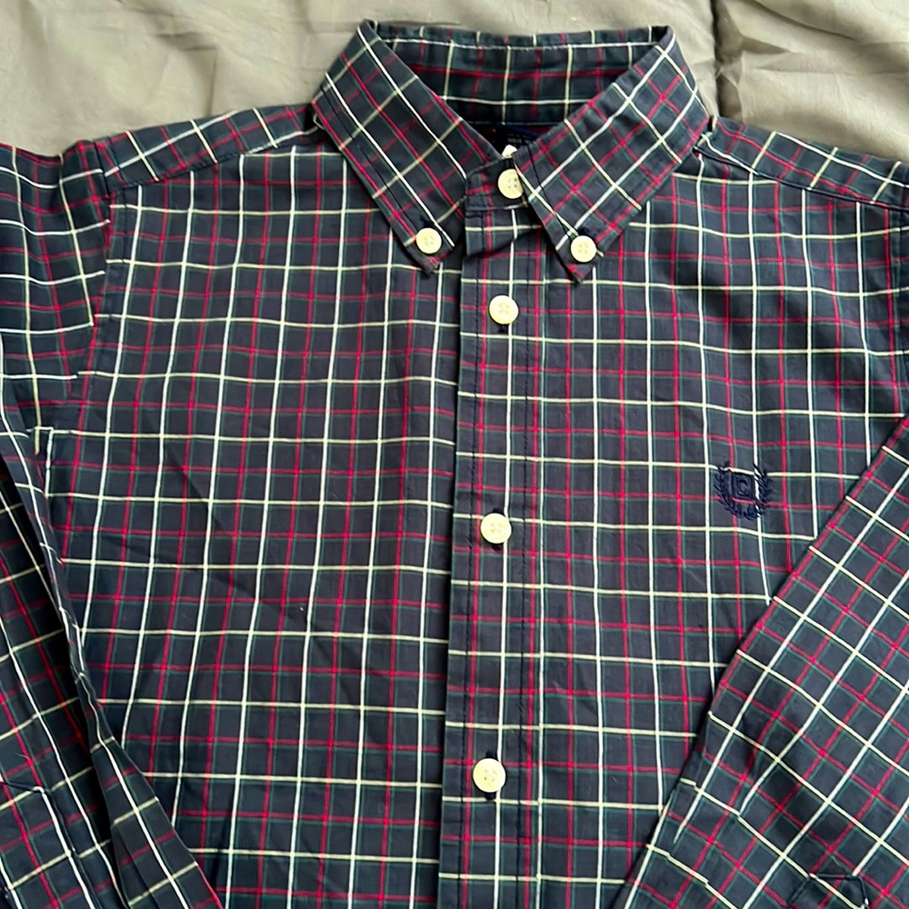 Boys size 7 Chap’s bottom down Dress shirt